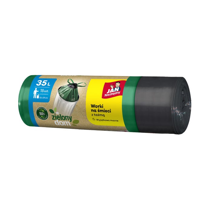 Worki na śmieci z taśmą Jan Niezbędny Flex&Strong 35l 15 sztuk