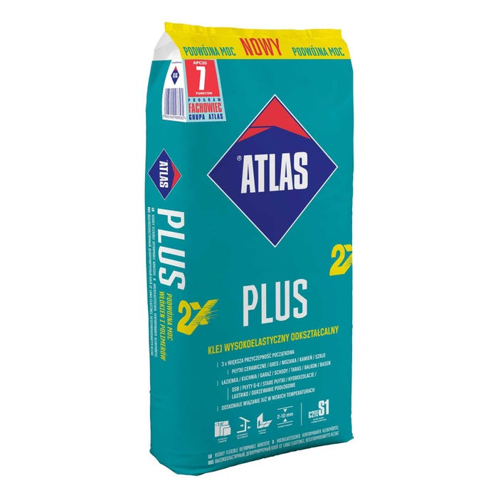 Zaprawa klejowa Atlas Plus Nowy 20 kg