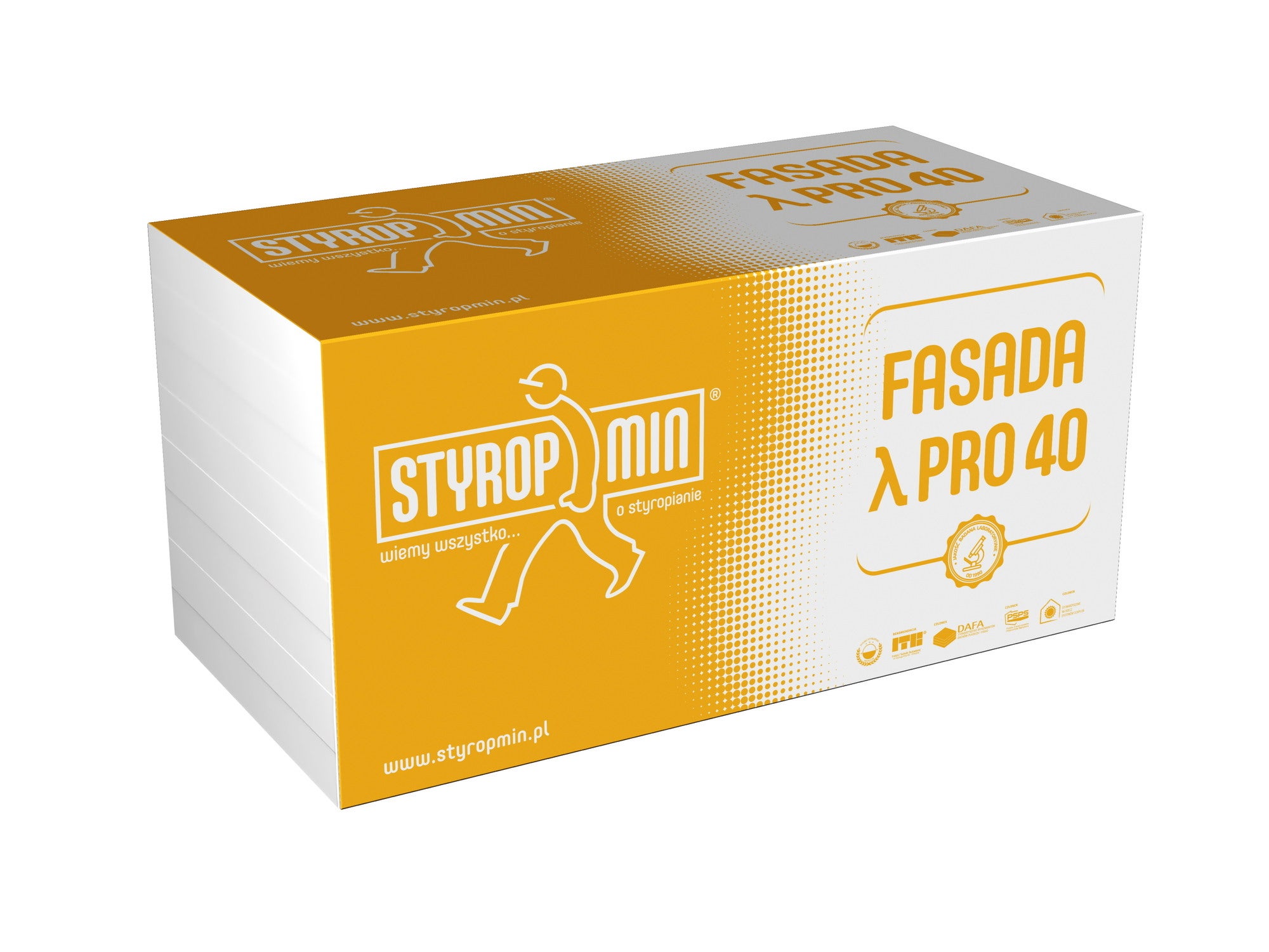 Styropian Styropmin Fasada Pro 40 12 cm EPS 0.040 W/(mK) 2.5 m2 0