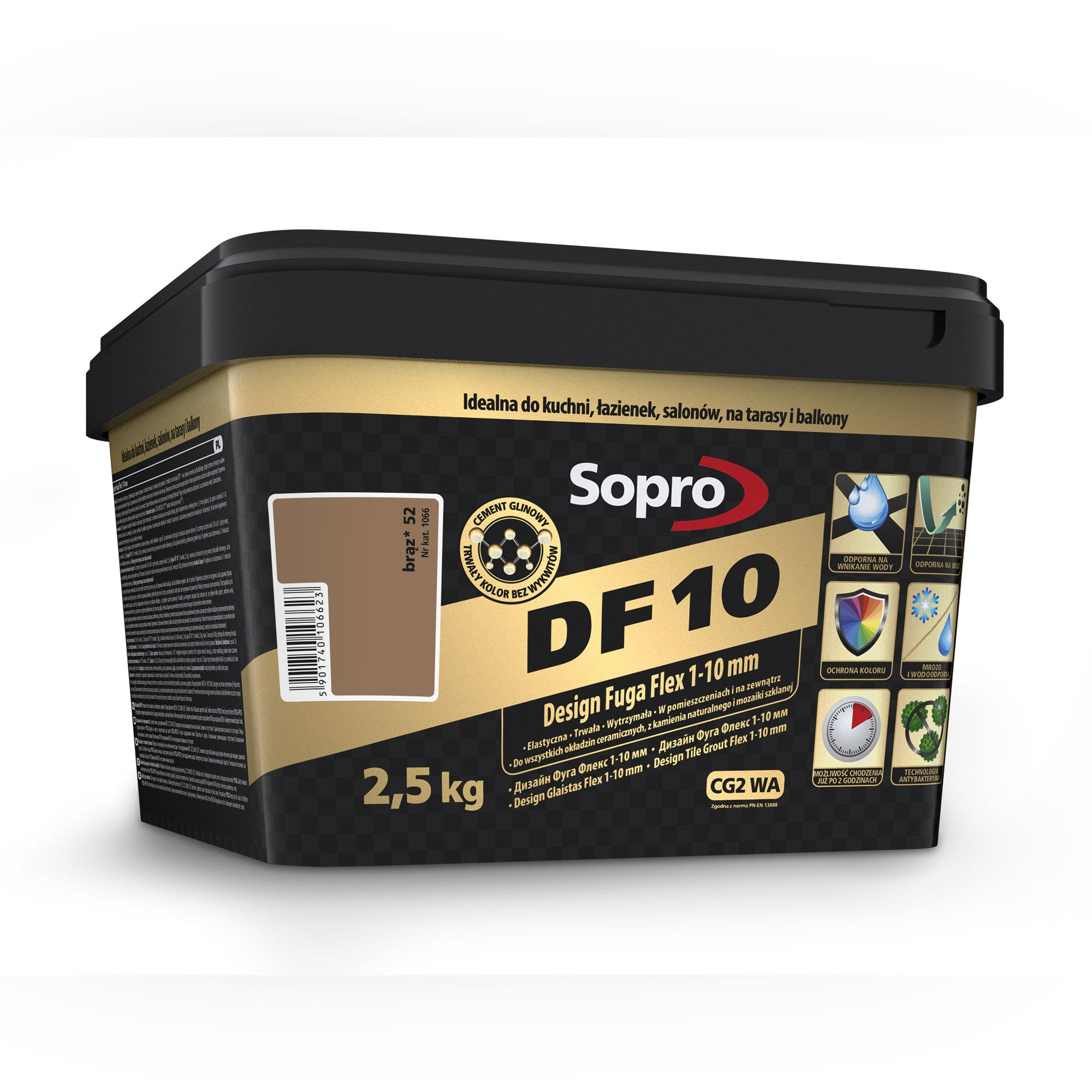 Fuga DF10 Design Flex 52 brąz 2.5 kg 1