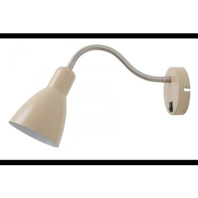 Oprawa ścienna Etore 1x E27, kremoy, średnica 11cm, materiał metal