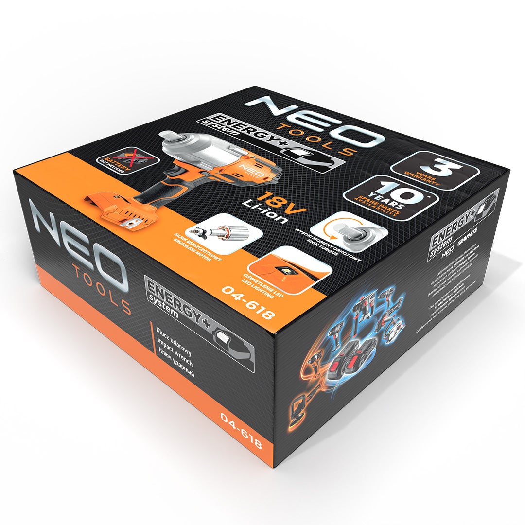 Klucz udarowy 1/2" 18V 1100Nm 04-618 NEO / bez aku 3