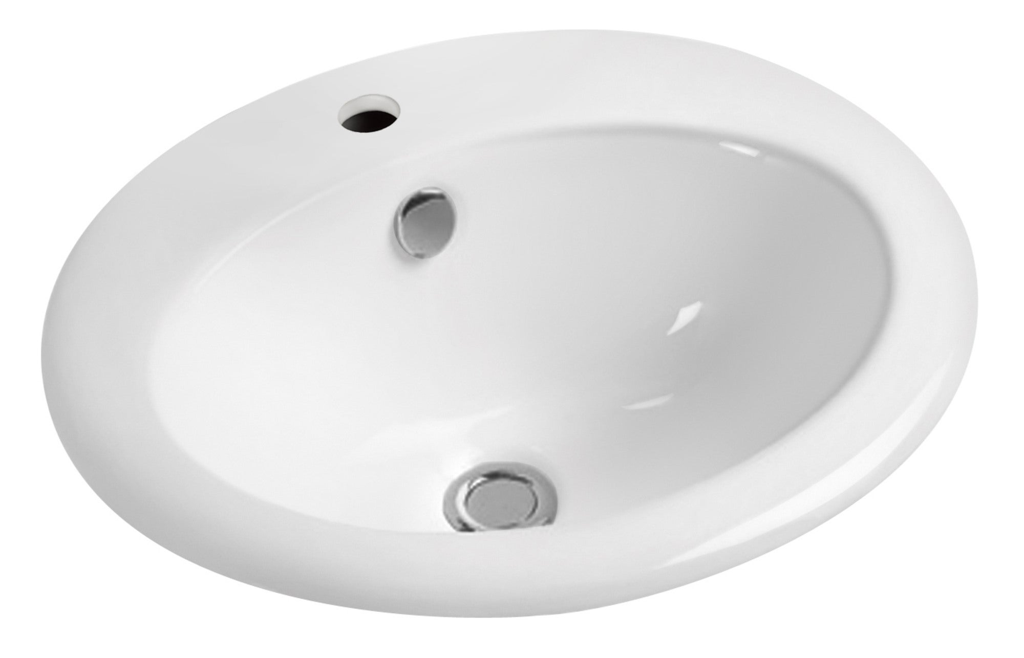 Umywalka wpuszczana Invena Nikea 49.5 cm CE-53-001-W