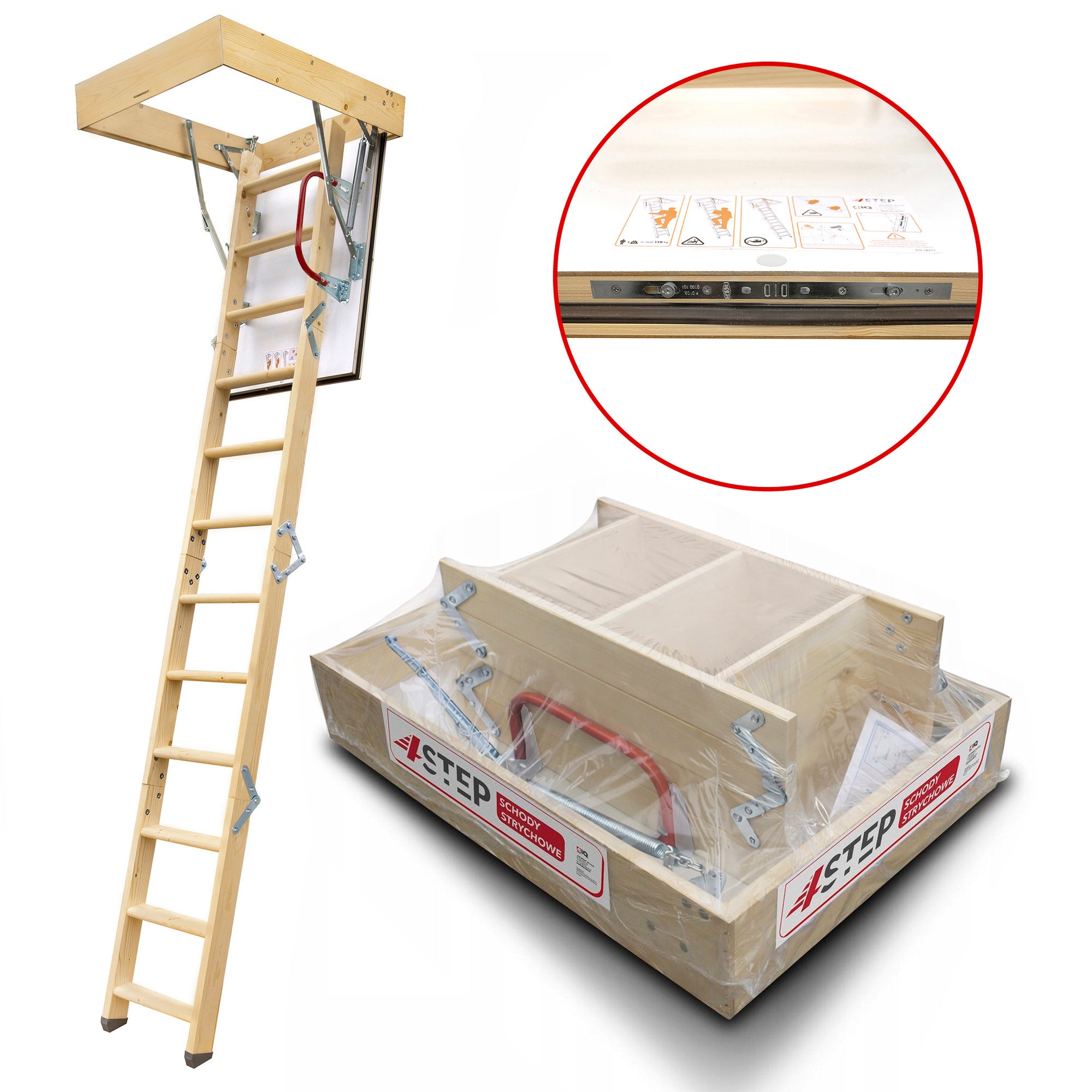 Schody strychowe Greenline wym. 90x70 5