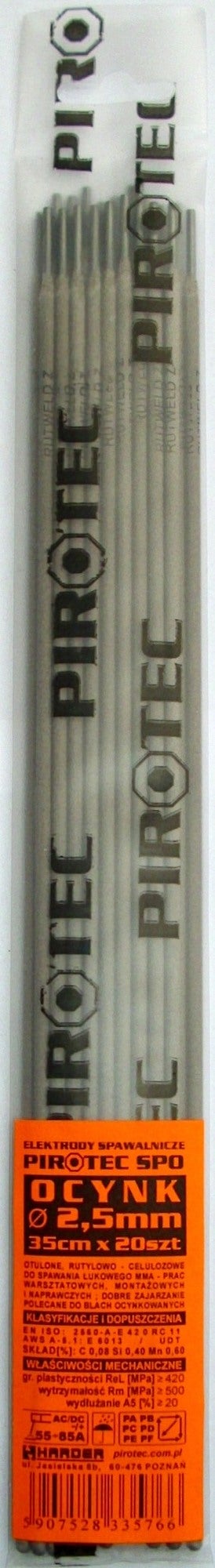 Elektrody rutylowo-celulozowe 2,5 mm SPO, 20 szt.