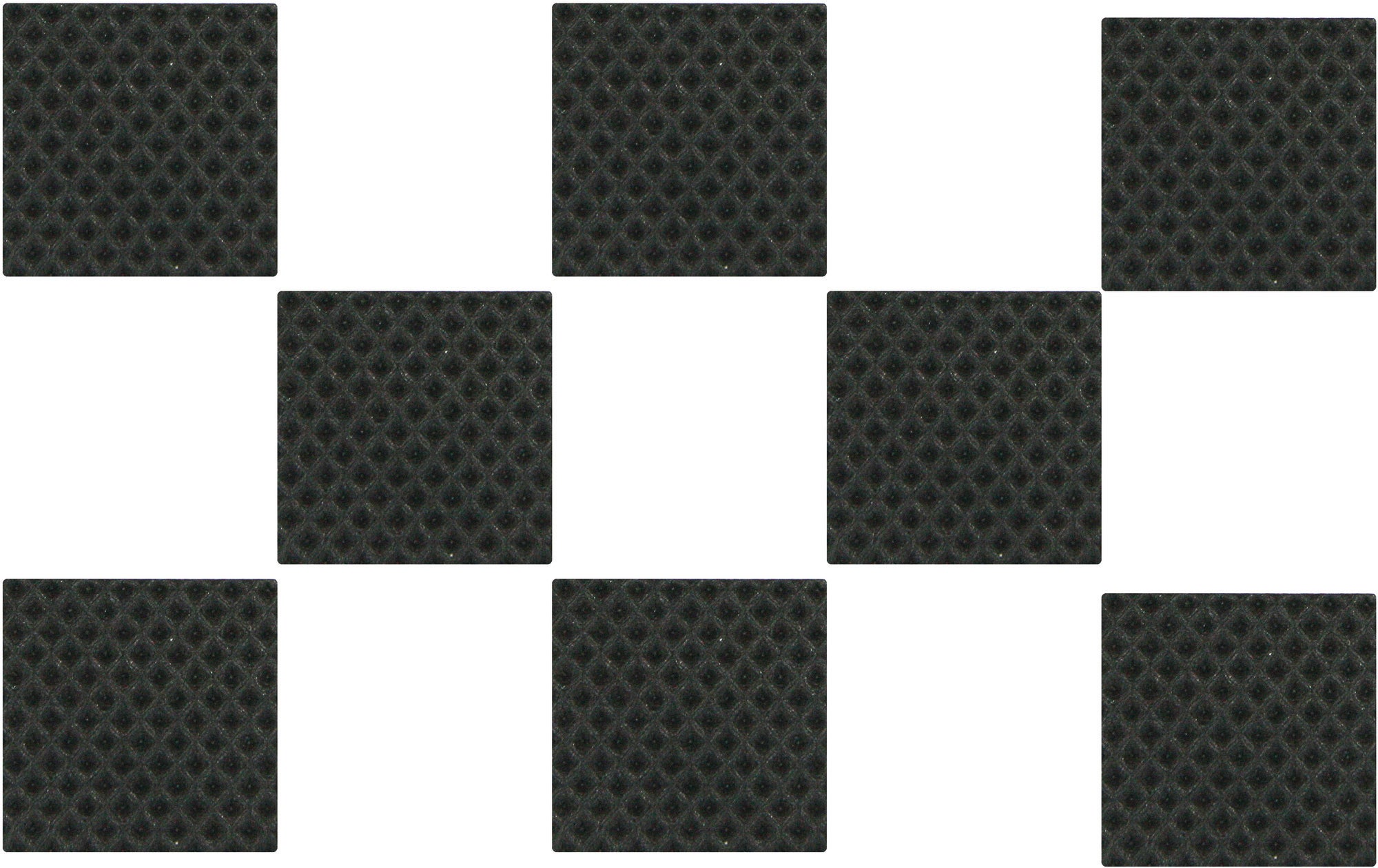 Podkładki antypoślizgowe samoprzylepne czarne 30x30 mm (8 szt.) 