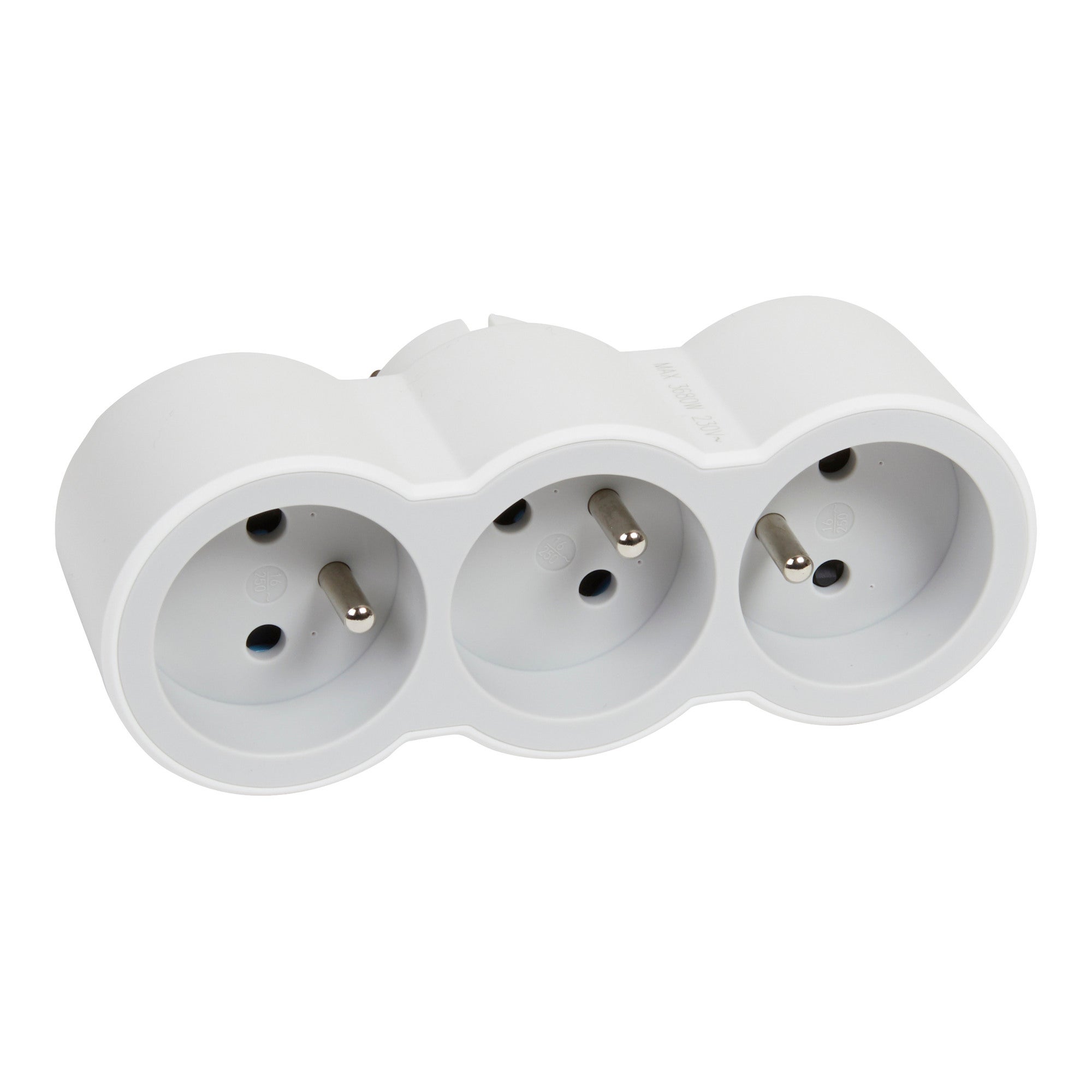 Rozgałęźnik 3x2P+Z biało/szary Legrand 0