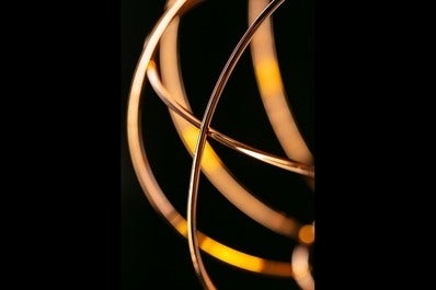 Oprawa sufitowa VIELA 4 1x E27, miedziany, średnica 27,5cm, materiał metal 1