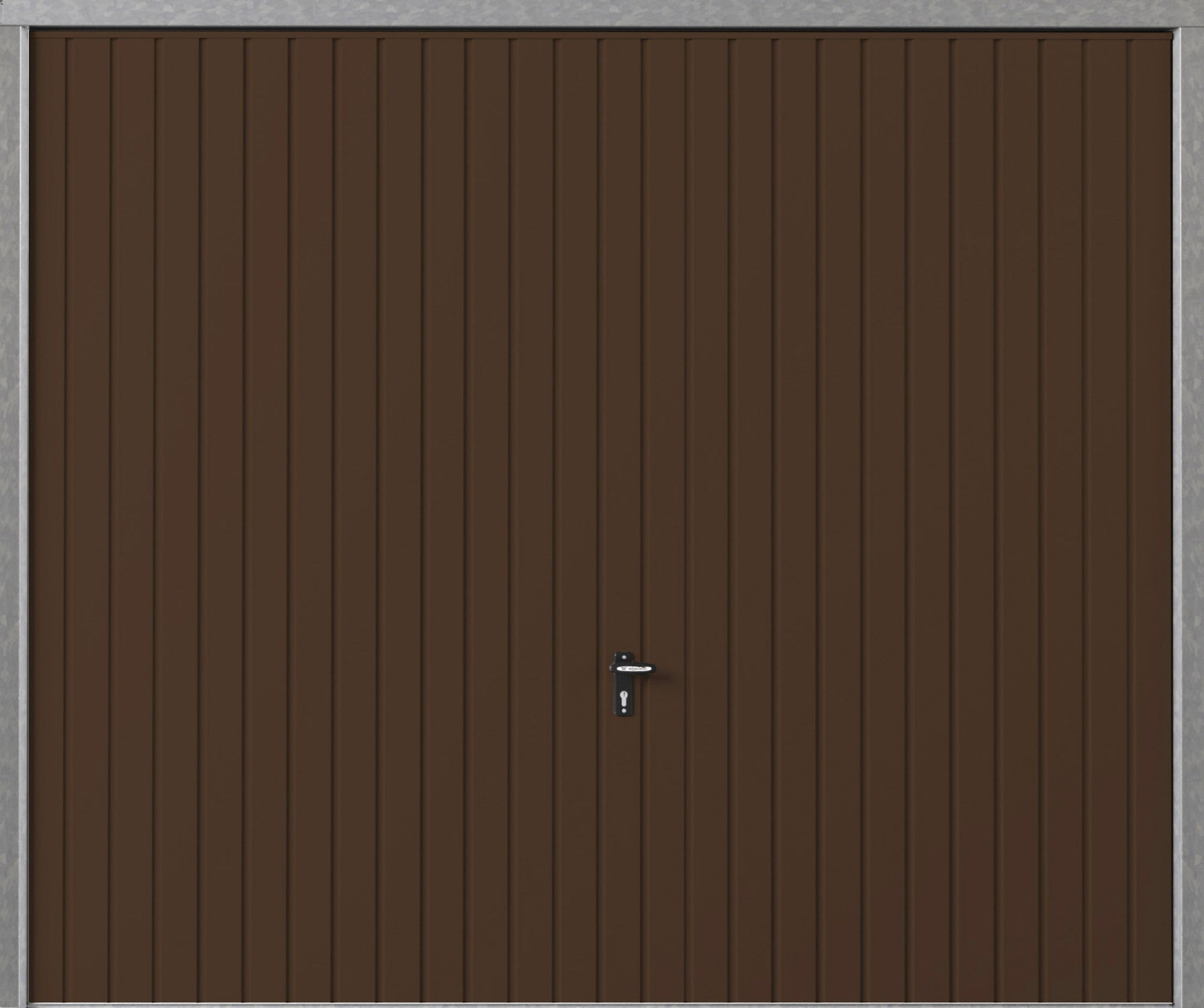 Brama uchylna ręczna RAL 8014 2600X2175 cm