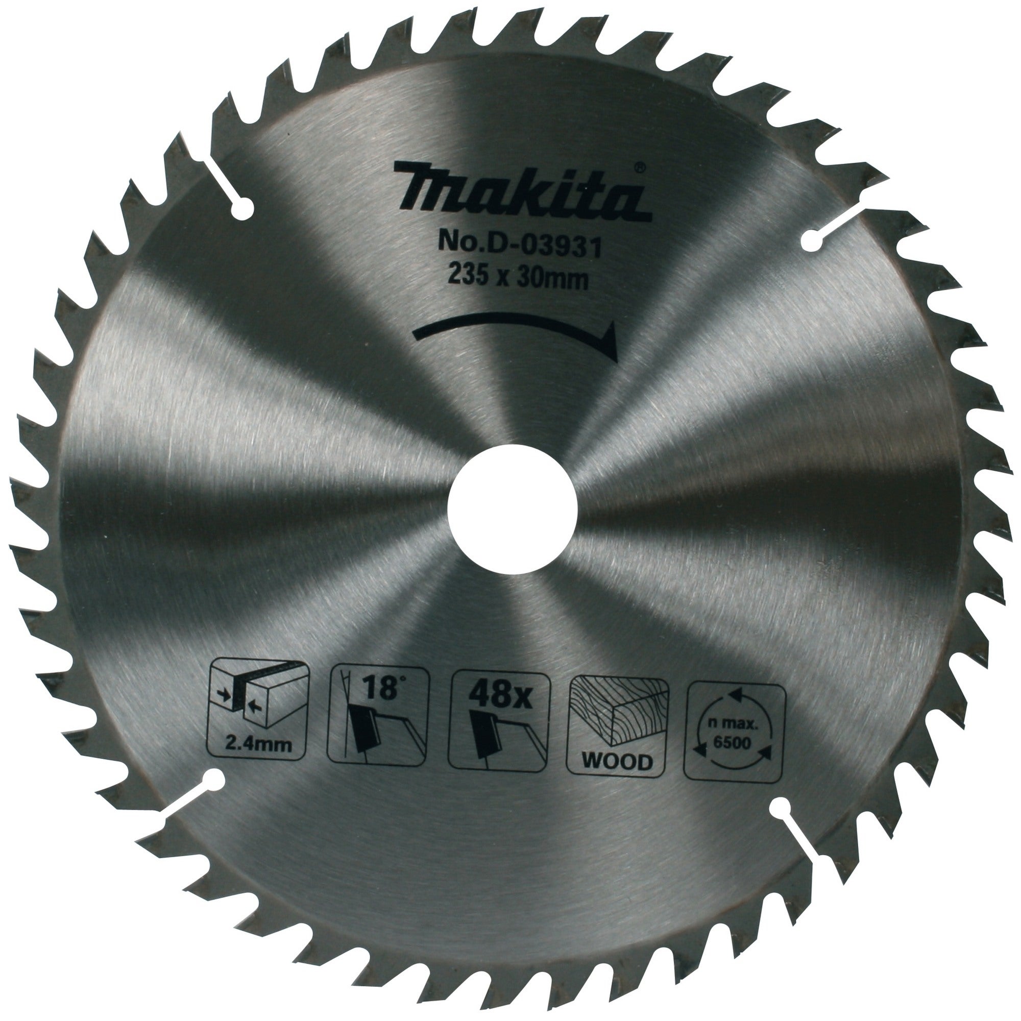 Tarcza tnąca do drewna MAKITA 235x30 mm, 48 zębów