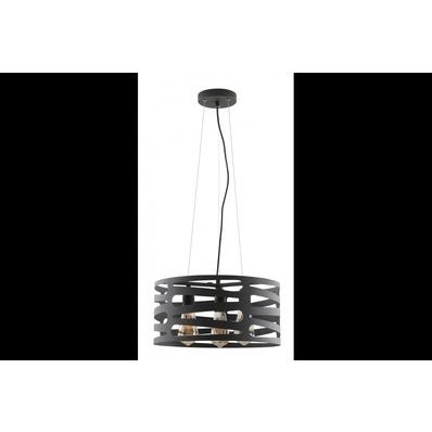 Oprawa sufitowa MARISA 3x E27, czarny, średnica 40cm, materiał metal