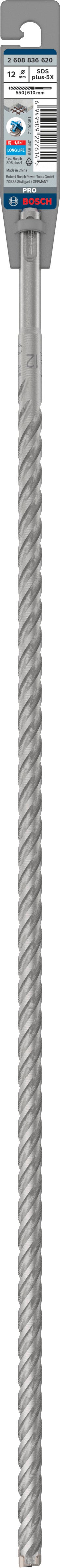 Wiertło SDS-Plus-5X 12x550x610 mm BOSCH 1