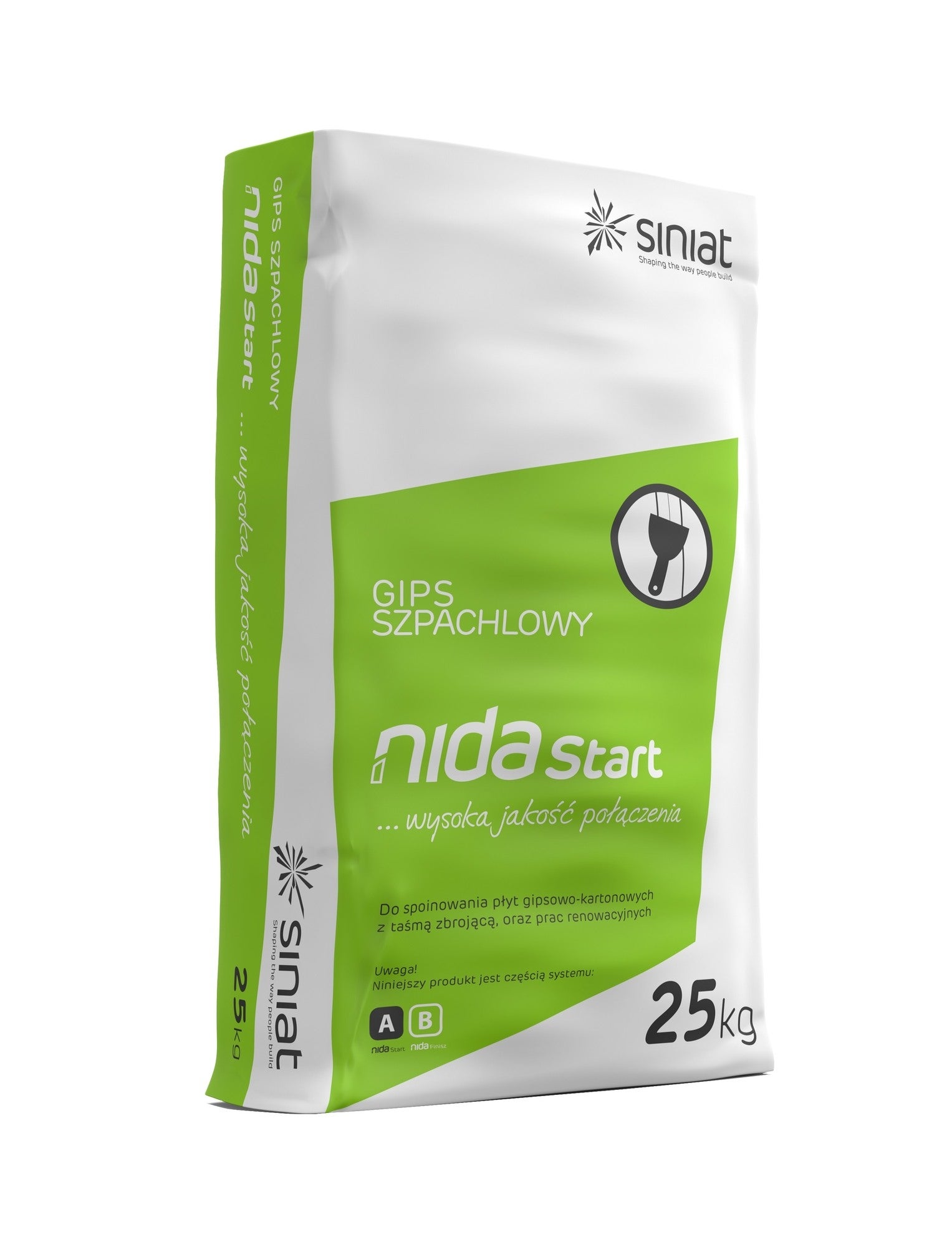 Gips szpachlowy Nida Start 25 kg 1