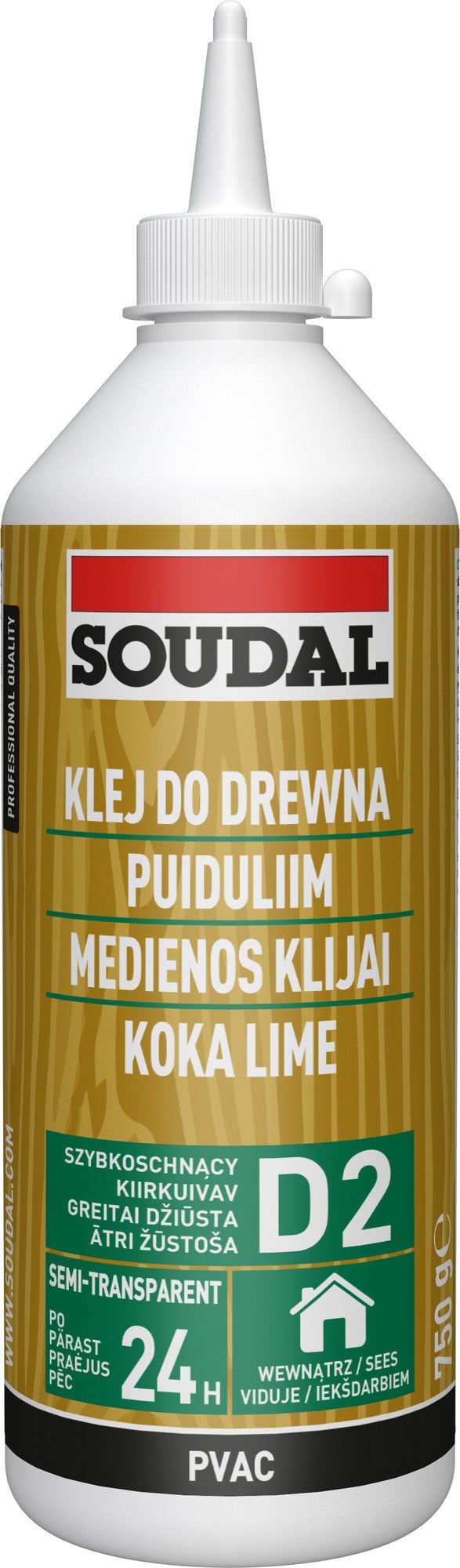 Klej do drewna Soudal 750ml 0