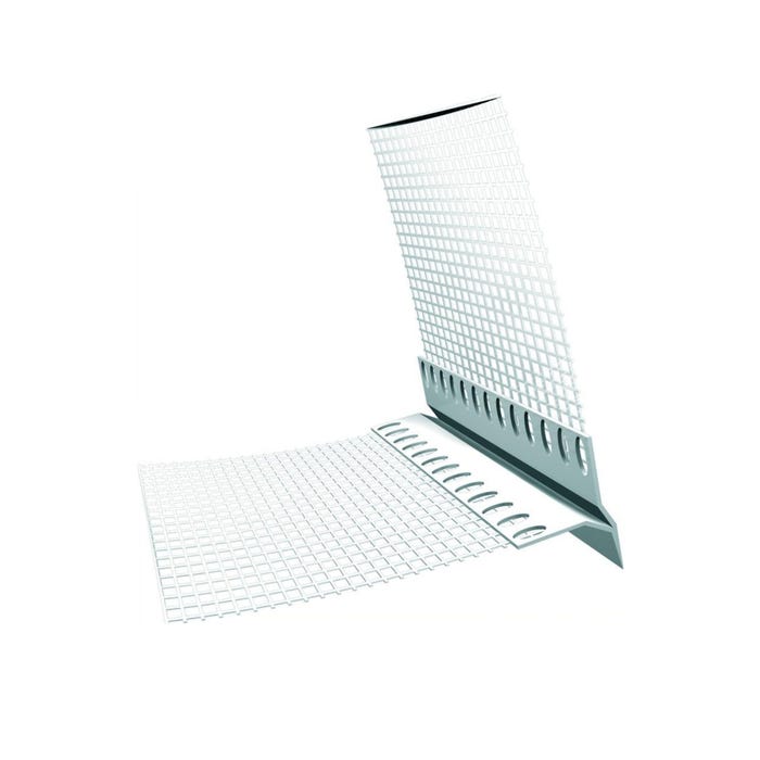 Narożnik PVC z kapinosem i siatką z włókna szklanego, 2,5 m