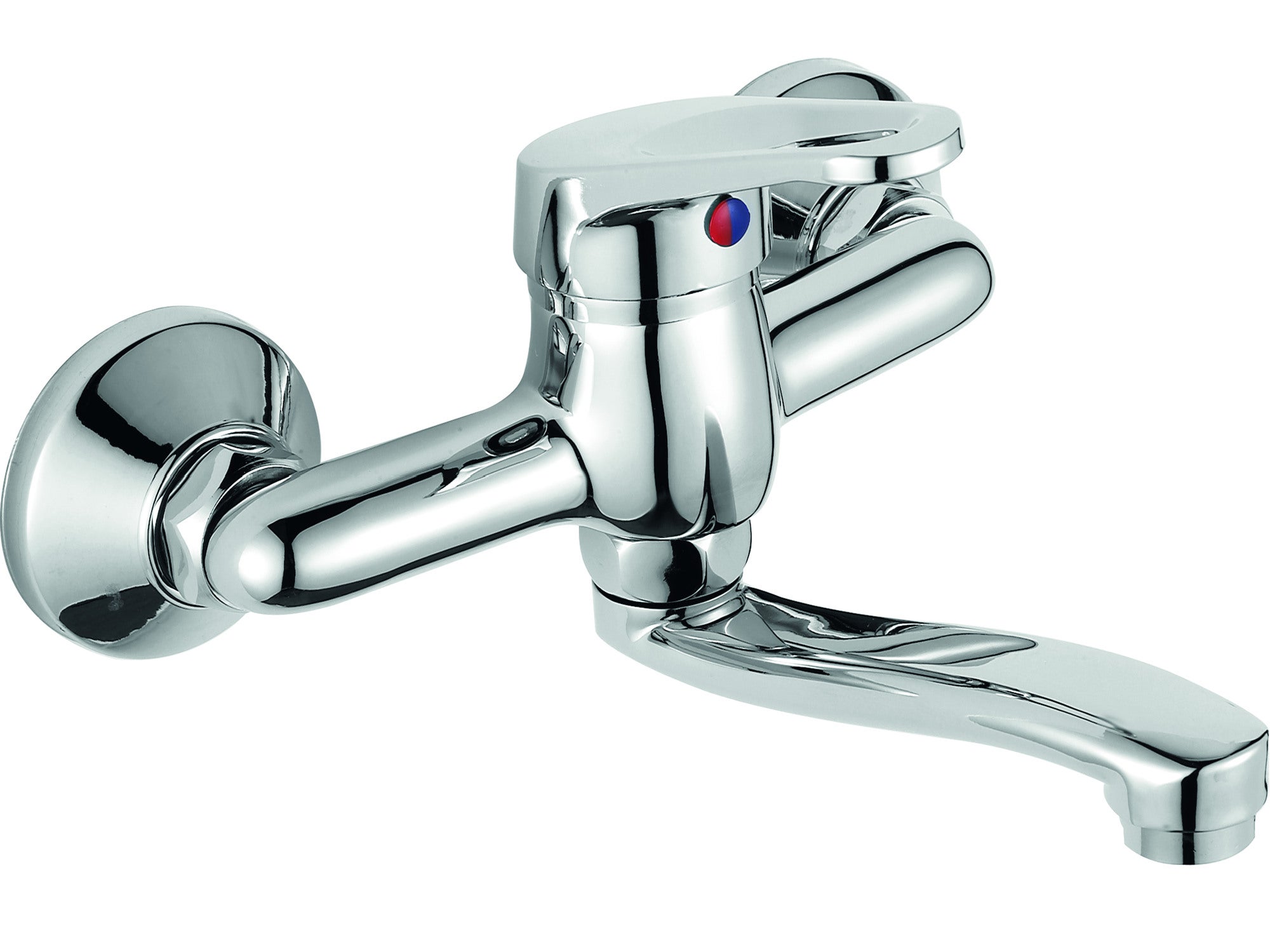 Bateria umywalkowa ścienna Kuchinox Grace chrom