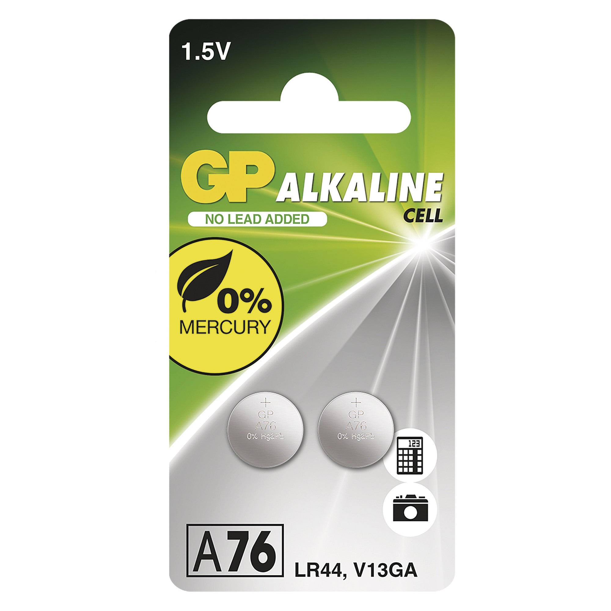 Bateria alkaliczna specjalistyczna GP   A76 LR44 V13GA 2szt 0