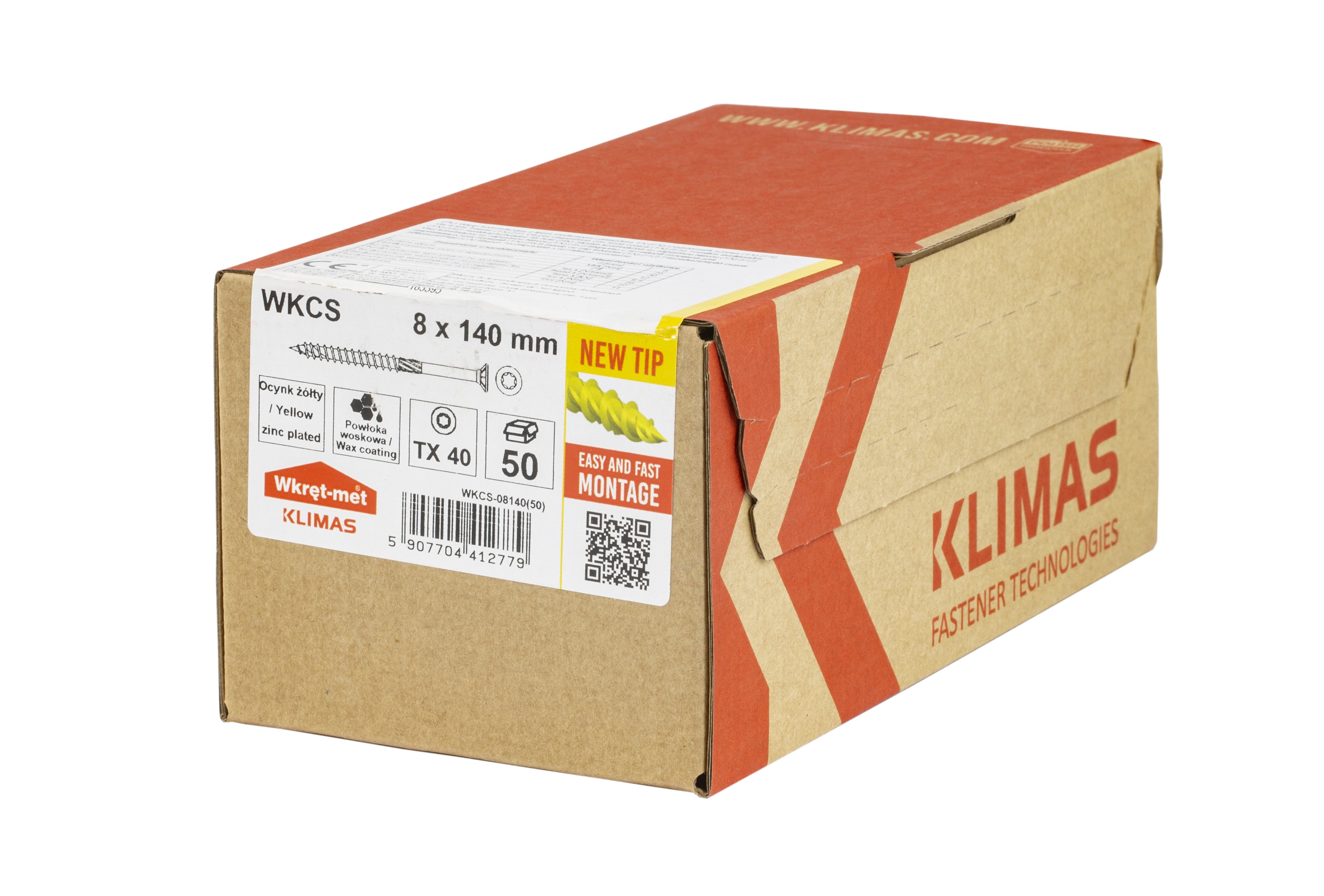 Wkręt ciesielski z łbem stożkowym 8x140 mm (50 szt.) 1