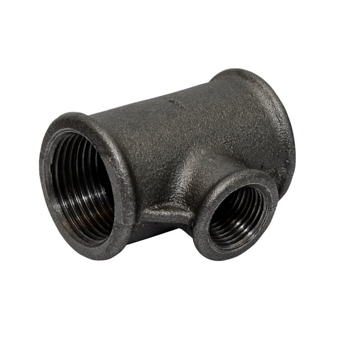 Trójnik GW 1x1/2" czarny