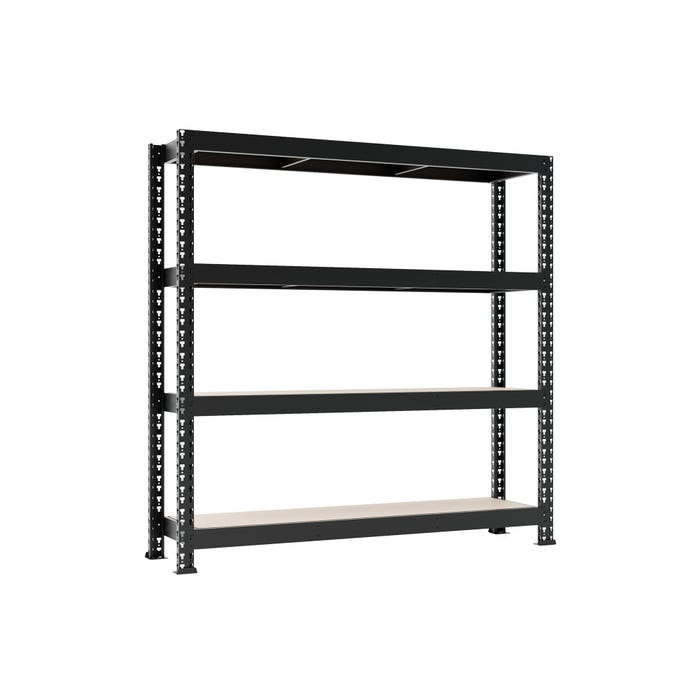 Regał magazynowy wym. 180x200x60 cm, 4 półki, 500 kg