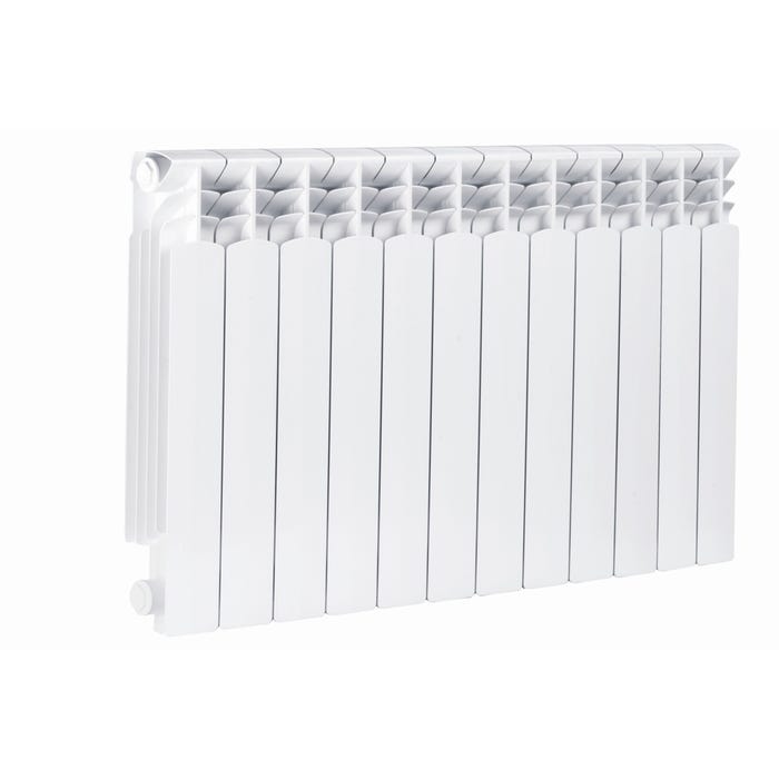 Grzejnik aluminiowy G500F, 12-elementowy, biały