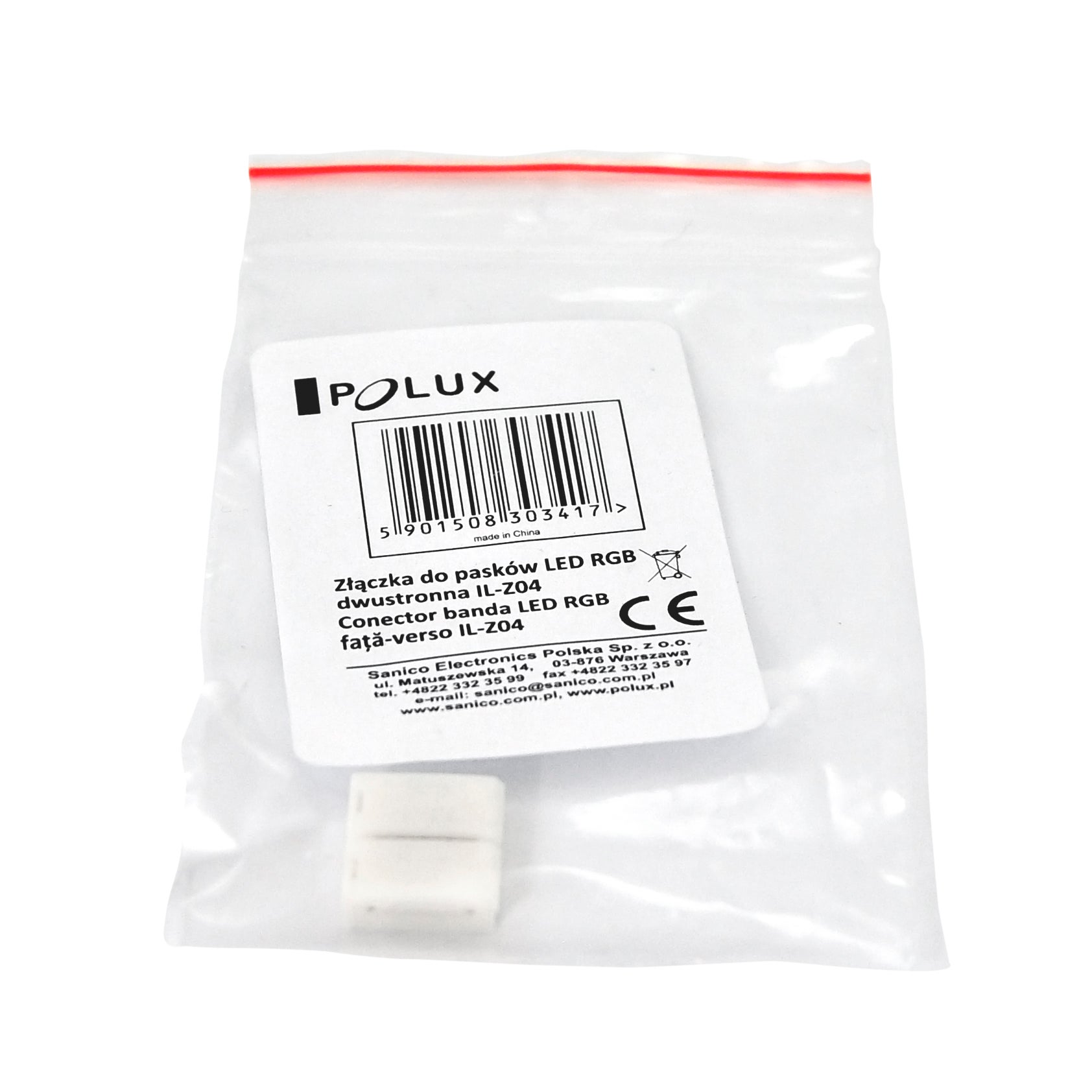 Złącze stałe do taśm LED RGB 10mm 4 pin dwustronne 12 24V DC 3A 2