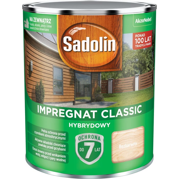 Impregnat hybrydowy Sadolin Classic bezbarwny 0,75l