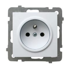 Ospel As biały gniazdo pojedyncze z uziemieniem 0