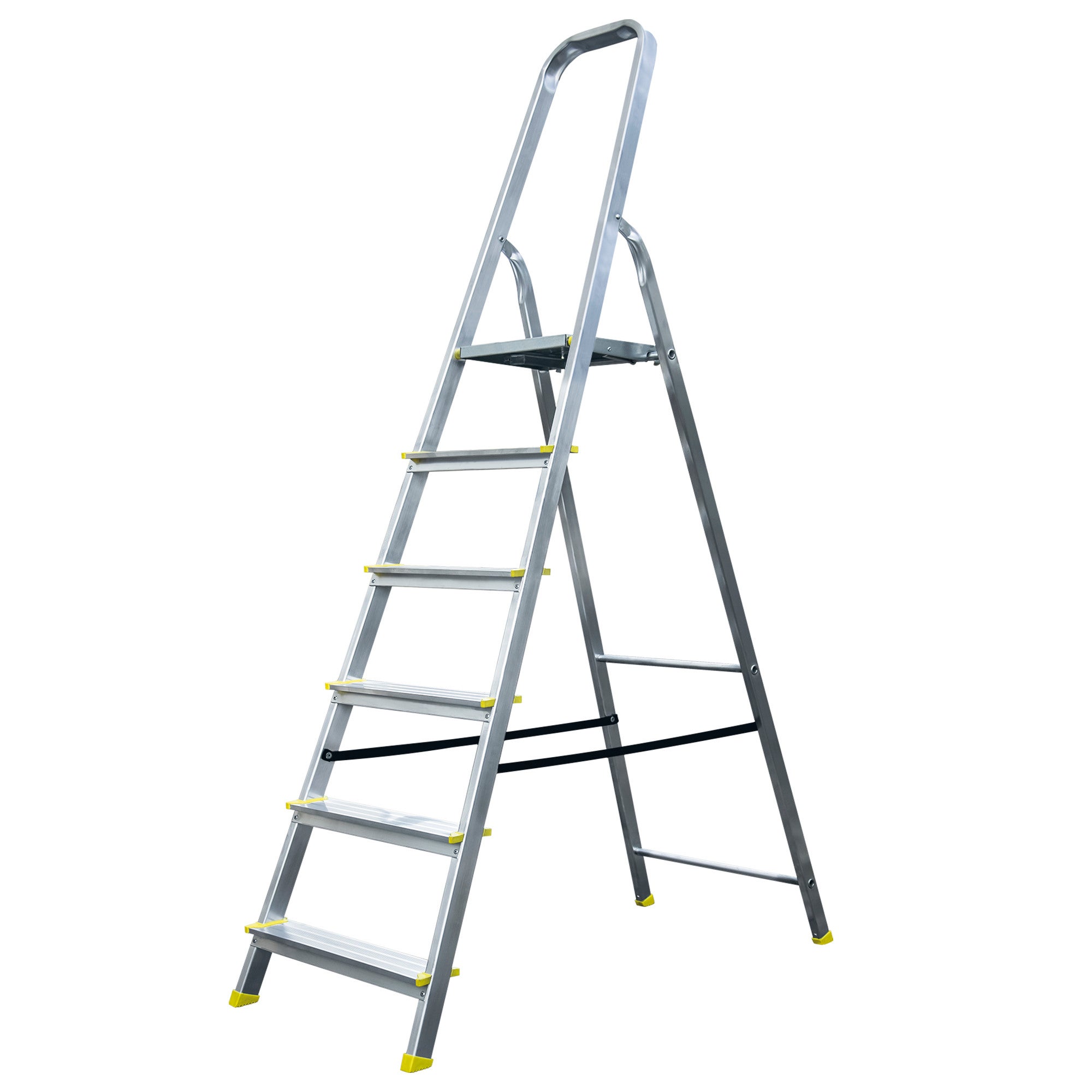 Drabina aluminiowa jednostronna 6 - stopniowa nośność 150 kg