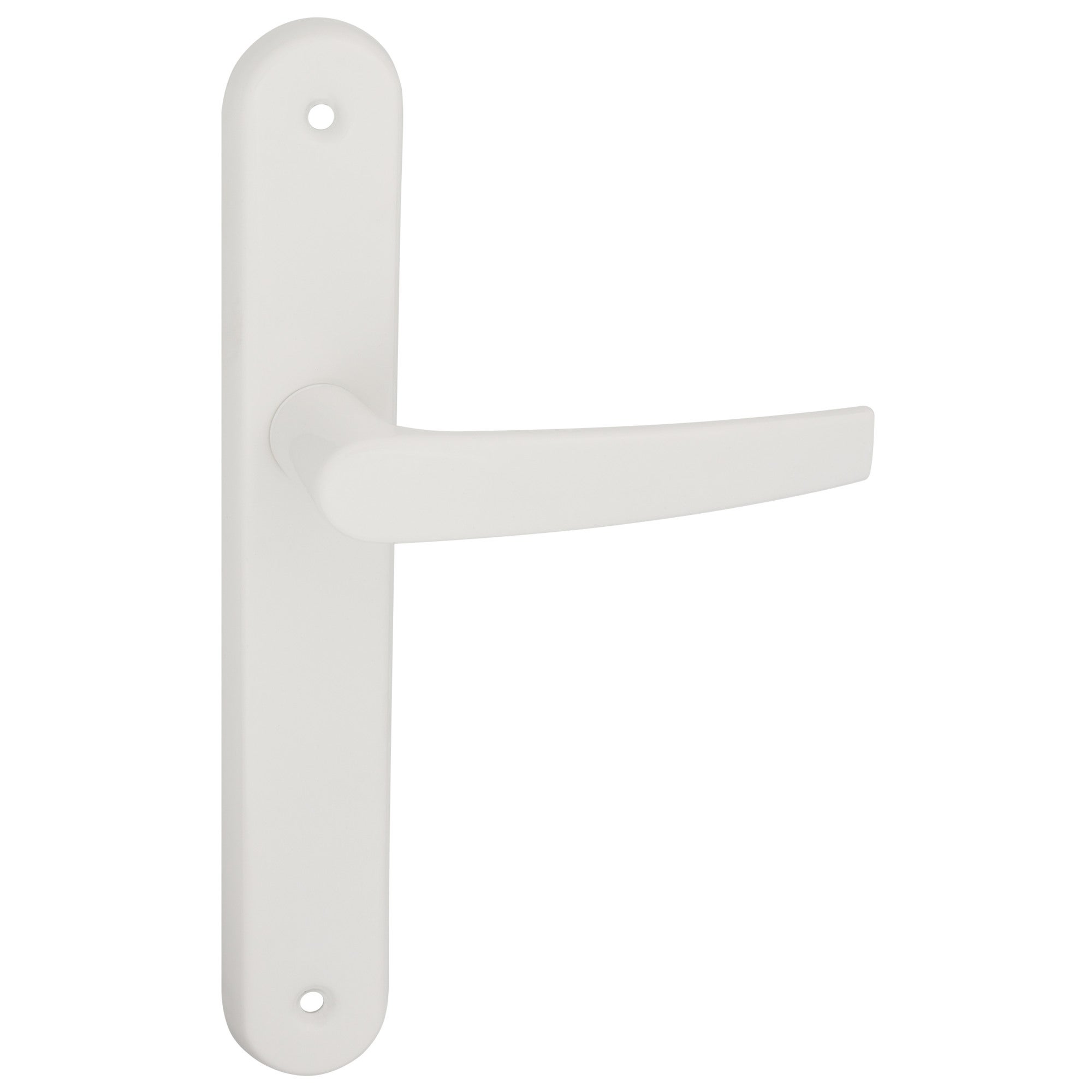 Klamka Metro z długim szyldem biały