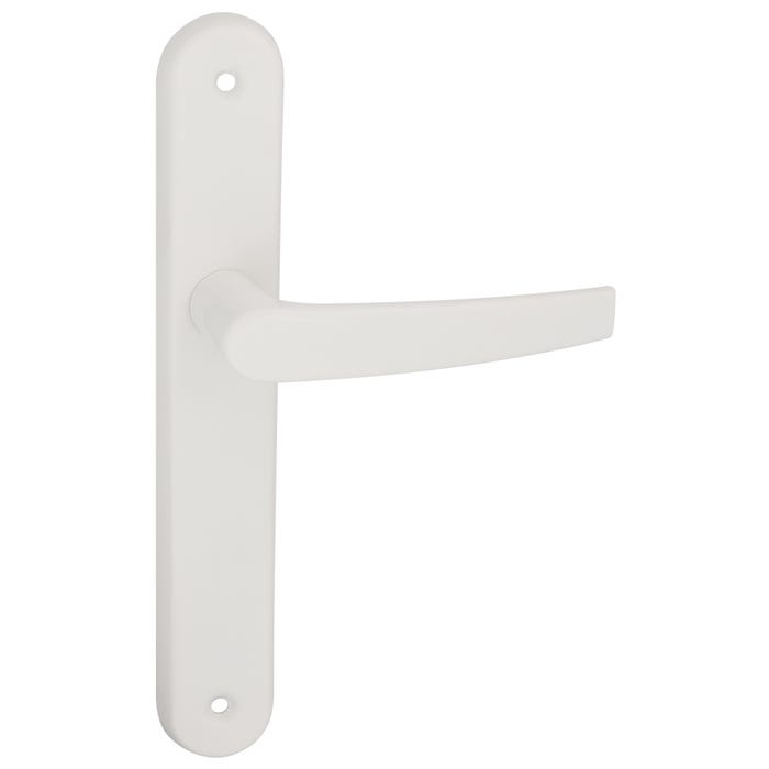 Klamka Metro z długim szyldem biały