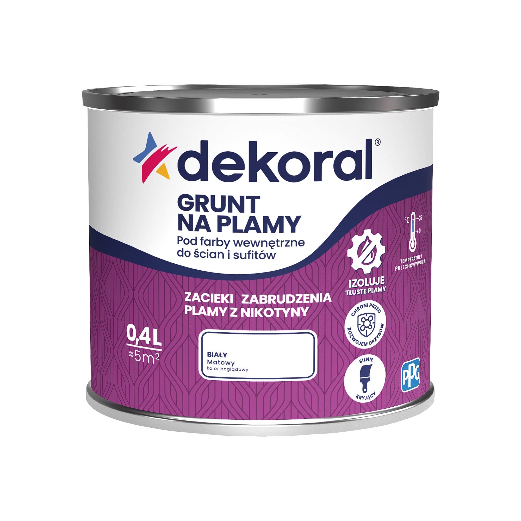 Farba gruntująca Dekoral na plamy 0,4l