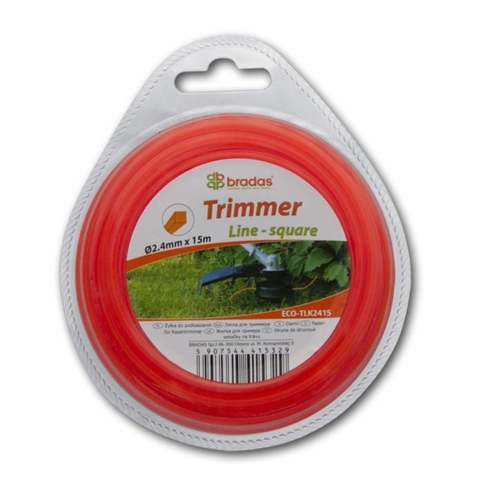 Żyłka kwadrat 2,4 mm x 15 m