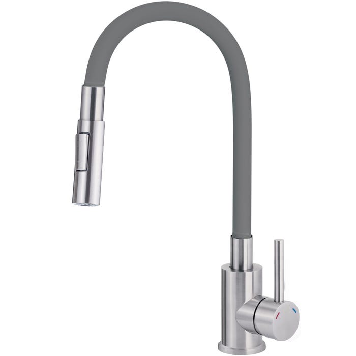 Bateria kuchenna z elastyczną wylewką 2-funkcyjną Deante Luno