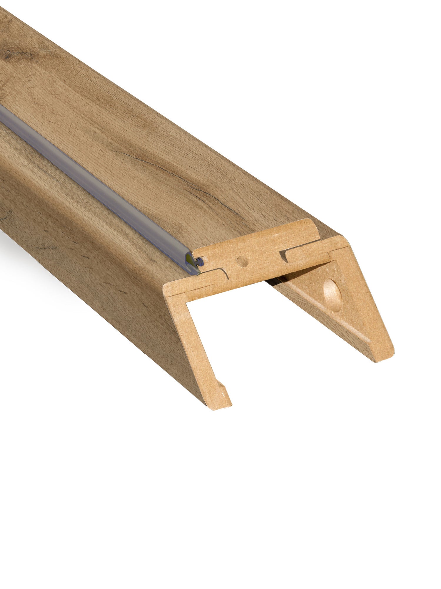 Belka górna ościeznicy regulowanej 260-280, dąb olejowany, 60 cm