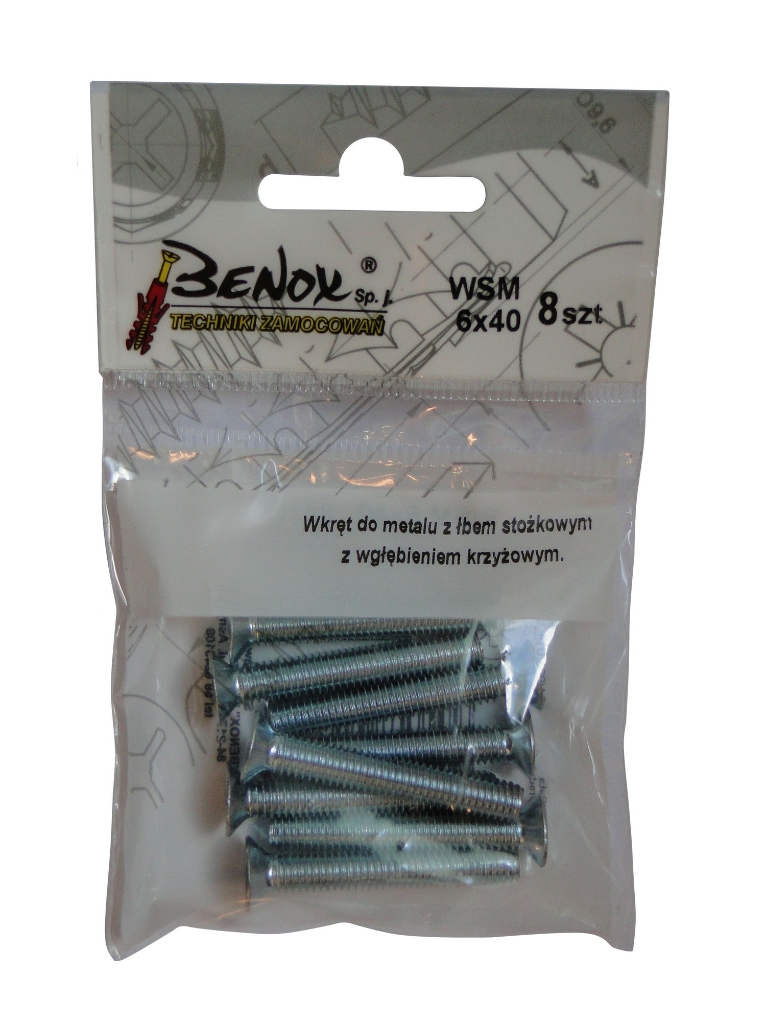 Wkręt metryczny M4x20 mm (19 szt.) 1