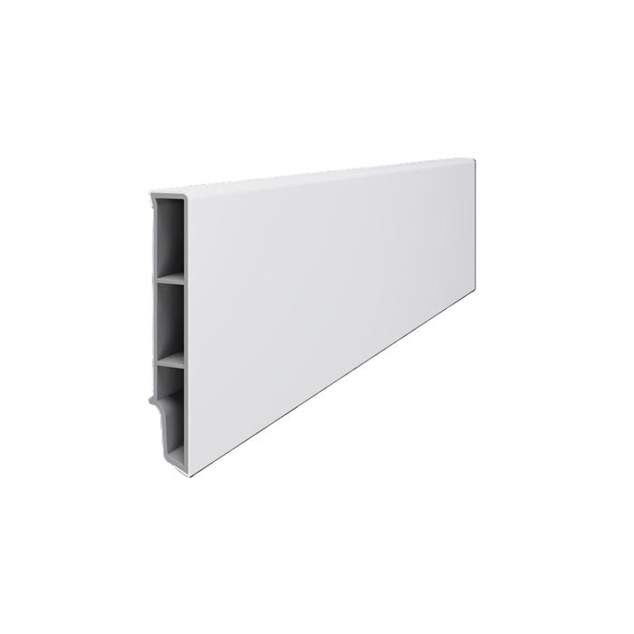 Listwa przypodłogowa PCV Sempla 2,4 m, 8 cm biała 701