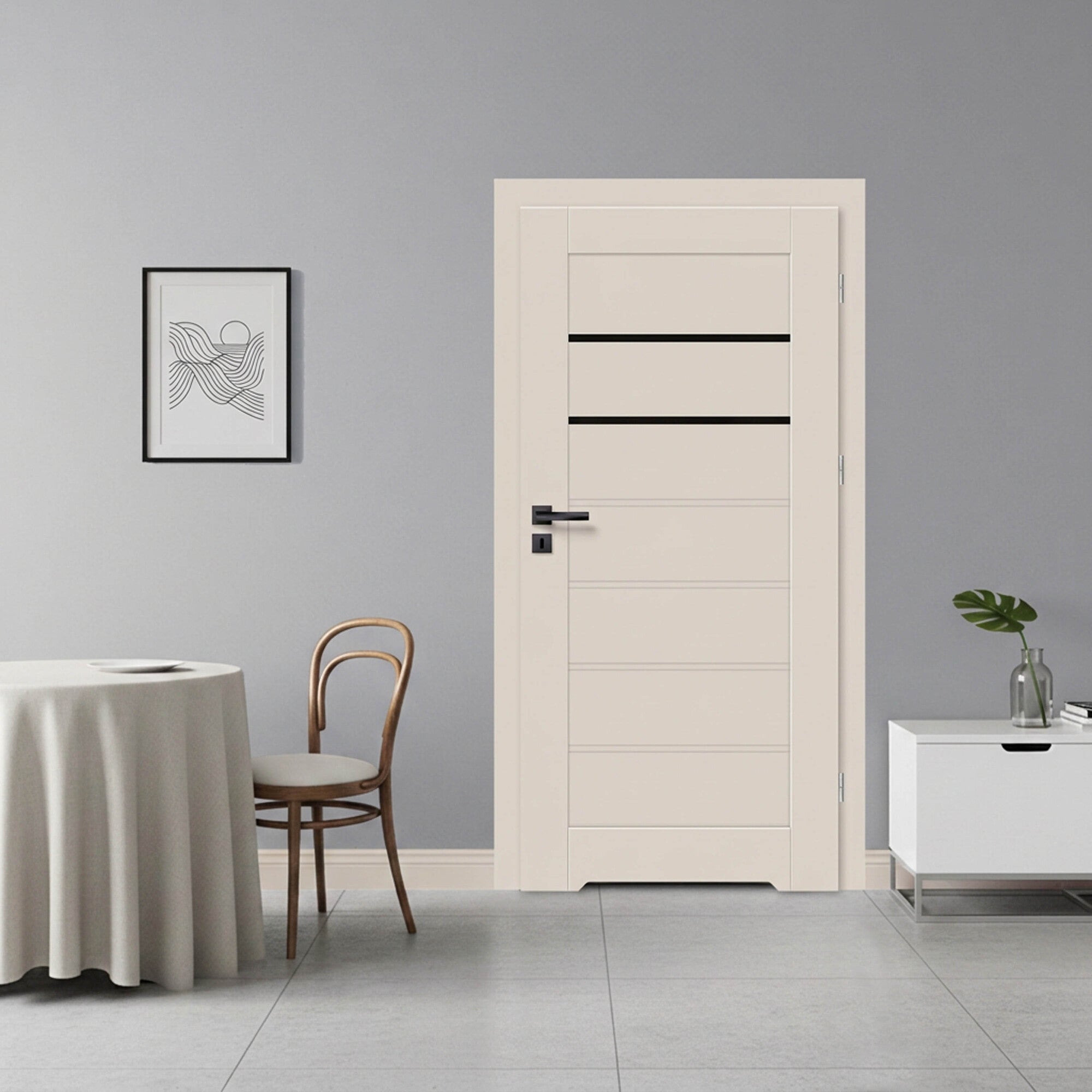 Skrzydło łazienkowe Hestia 70 prawe, cashmere 1