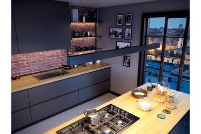 Oprawa liniowa biurowa VILIANA, świecenie dwukierunkowe, 30W+12W, 3780Lm, UGR<19, 4000K, IP20, czarna 2