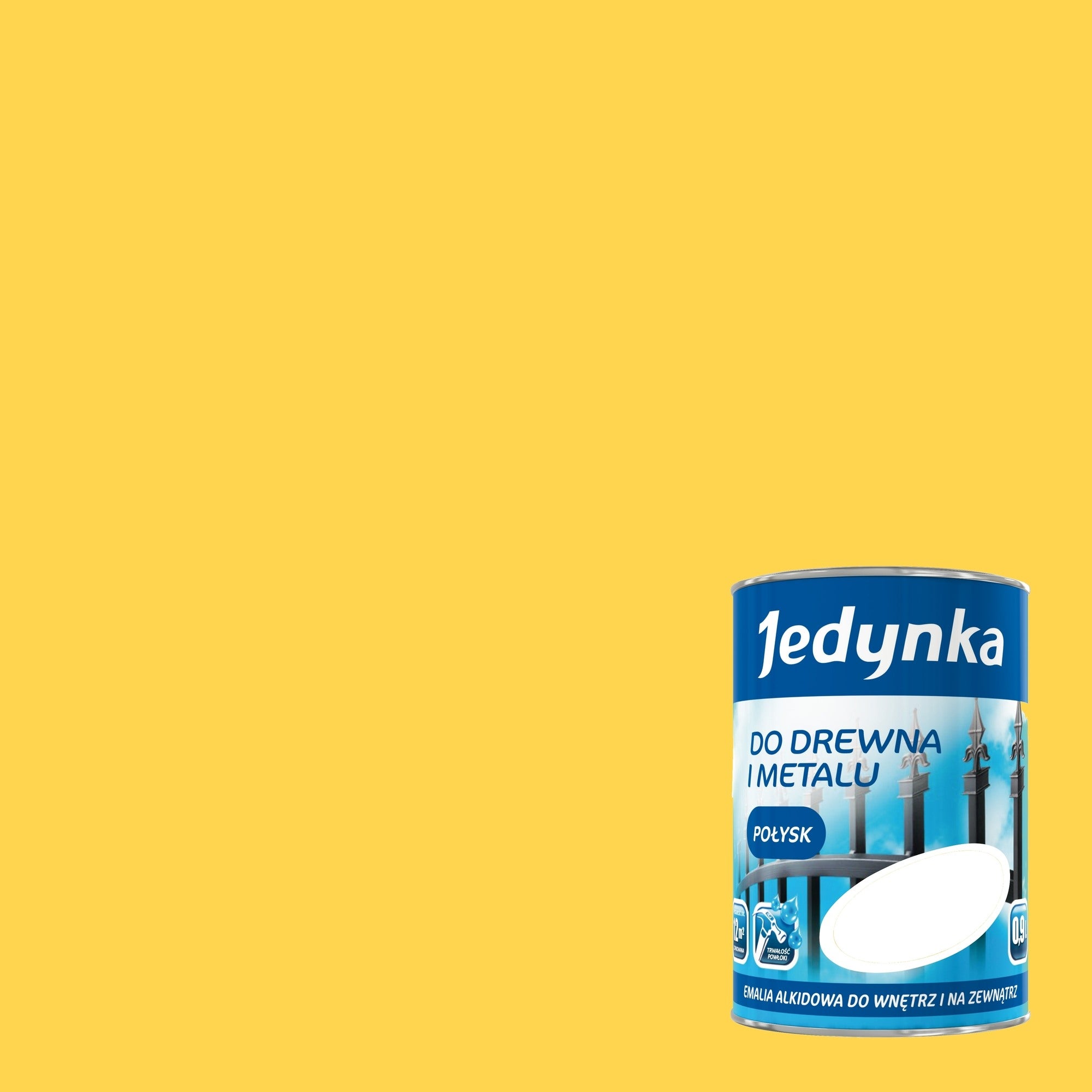 Emalia alkidowa Jedynka żółty 0,9l 1