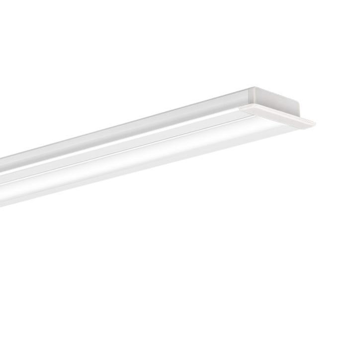 Zestaw profil aluminiowy podtynkowy do taśm LED 8-10mm lakierowany biały 2m Micro  6x15mm