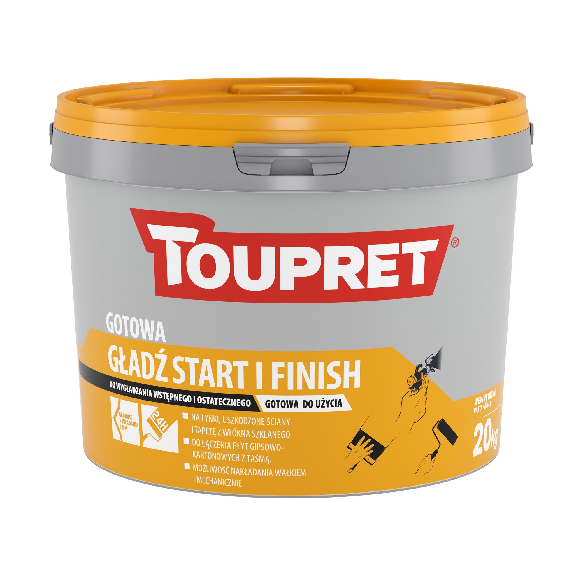 Gotowa gładź start i finish Toupret 20kg