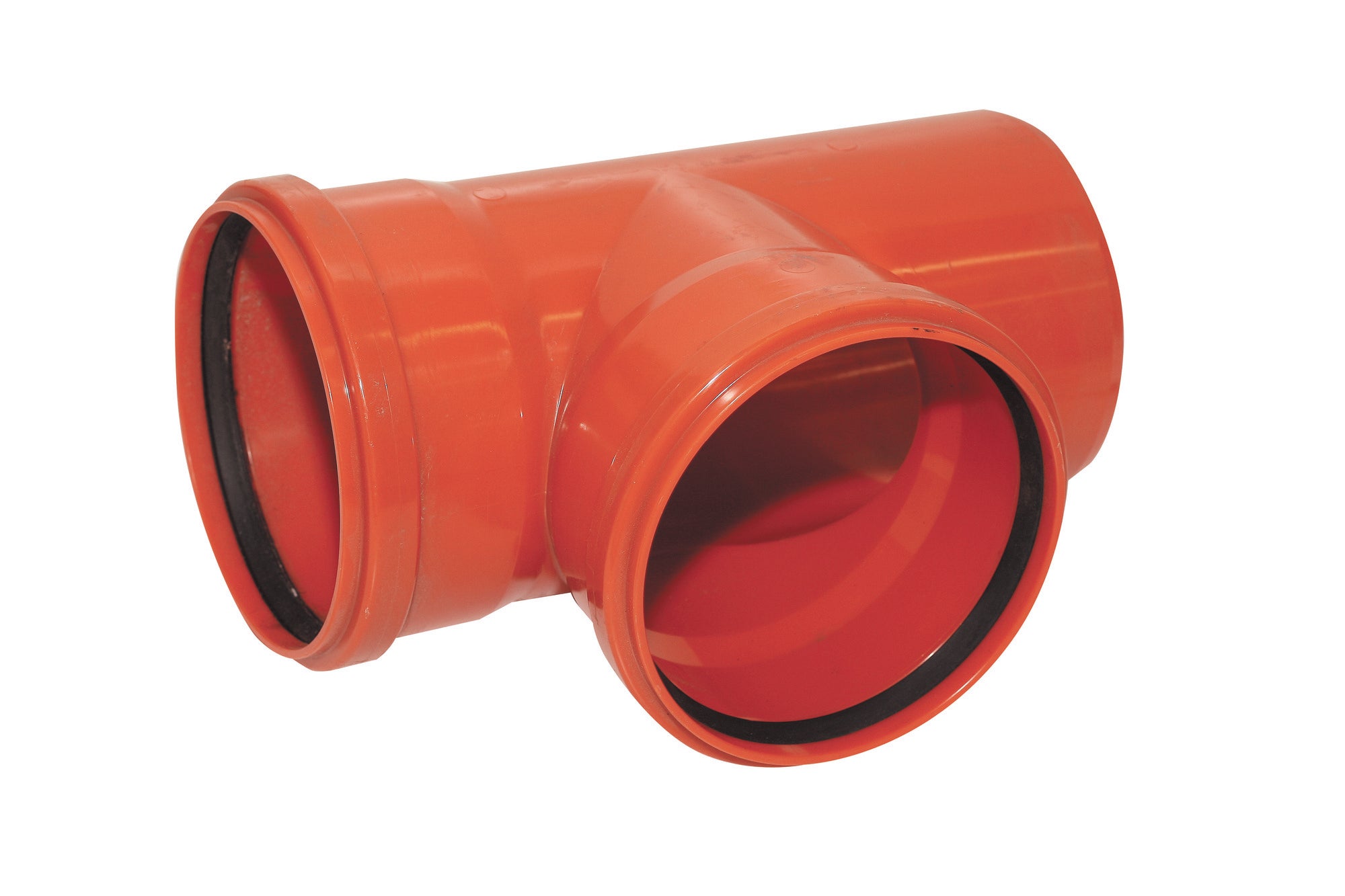 Trójnik kanalizacyjny zewnętrzny, PVC fi 110/110 mm, kąt 90°