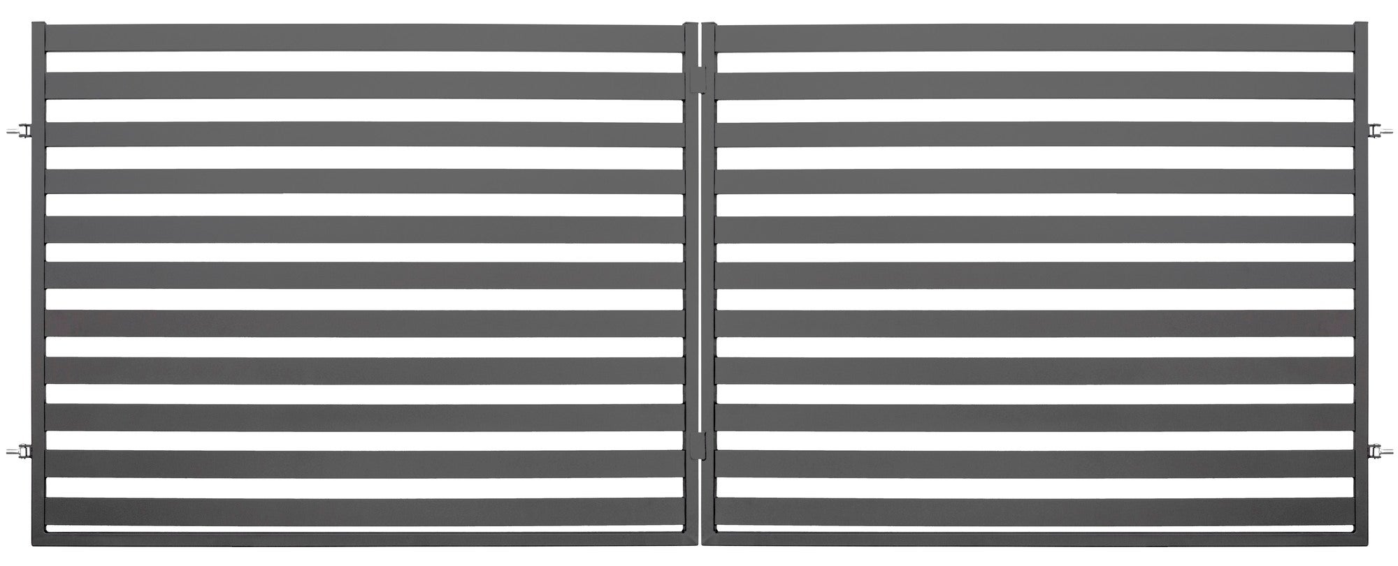 Brama ogrodzeniowa dwuskrzydłowa Inka antracyt, 150x400 cm
