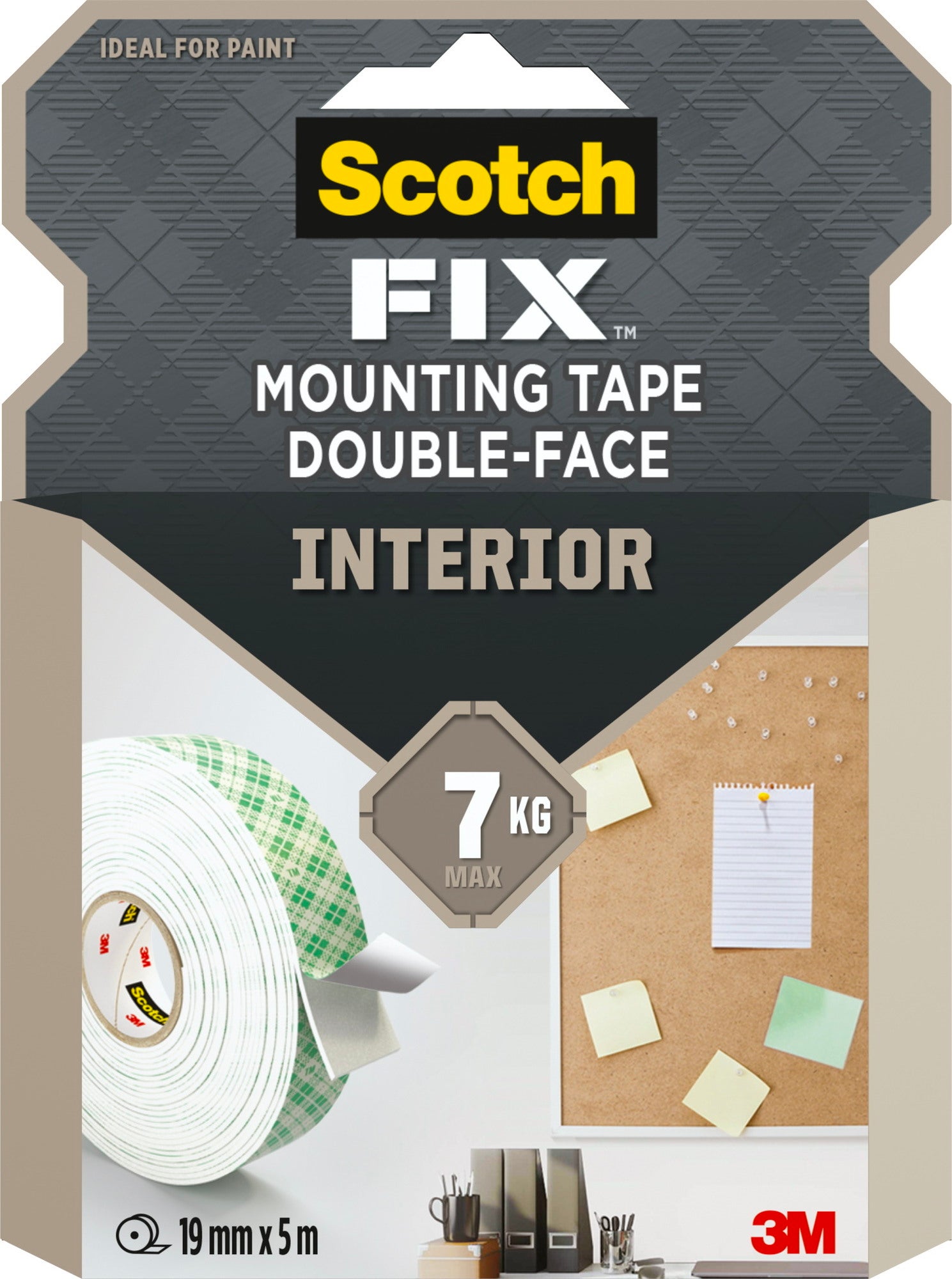 Taśma montażowa Scotch dwustronna wewnętrzna 19 mmx5 m