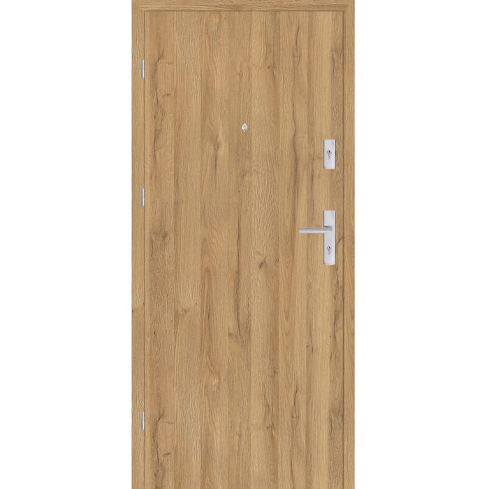 Drzwi wejściowe wewnątrzlokalowe Zeus 90 cm lewe dąb grand