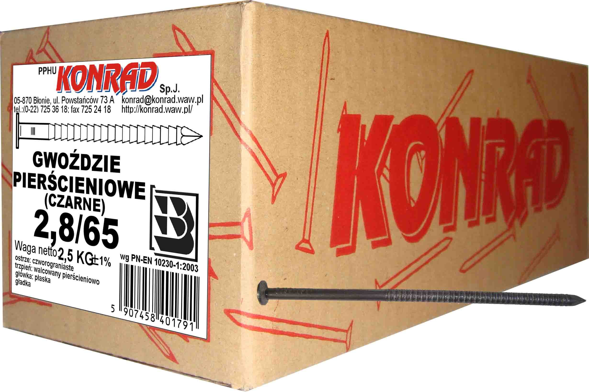 Gwóźdź pierścieniowy 2.8x65 mm (2.5 kg) 1