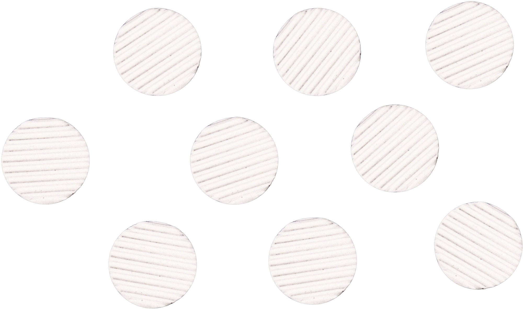Podkładki antypoślizgowe samoprzylepne białe fi 25 mm (9 szt.)