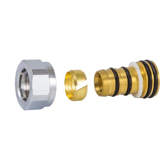 Złączka zaciskowa do PEX GW M22x1,5-16x2 mm, chrom