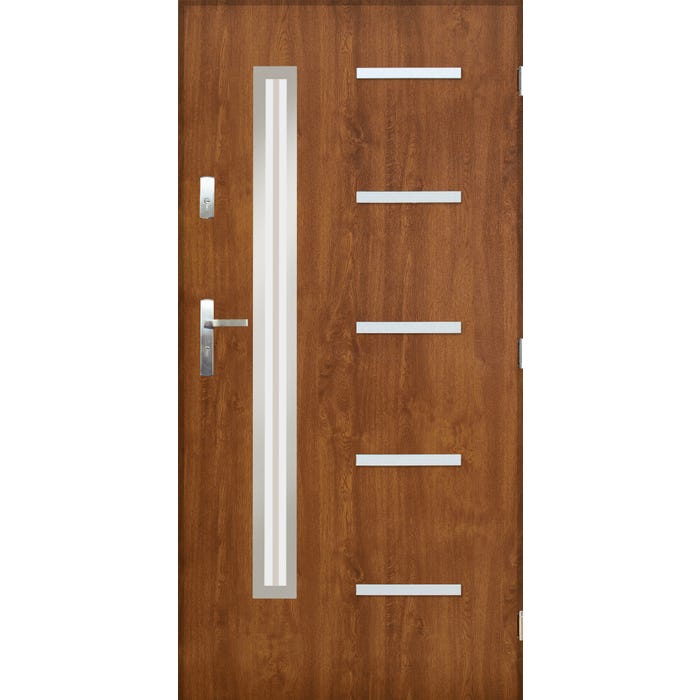 Drzwi zewnętrzne Nike Złoty Dąb 90 prawe